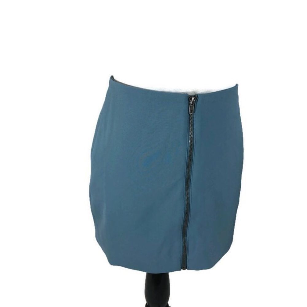 Forever 21 Blue Mini Skirt with Zipper Size Small - Picture 3 of 8